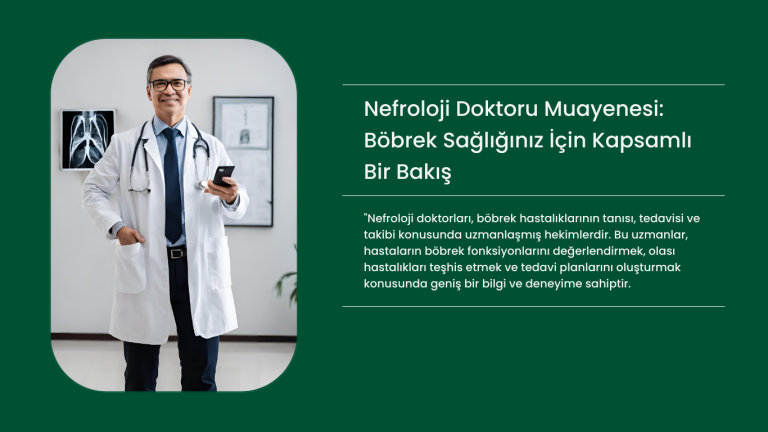 Nefroloji Doktoru Muayenesi: Böbrek Sağlığınız İçin Kapsamlı Bir Bakış